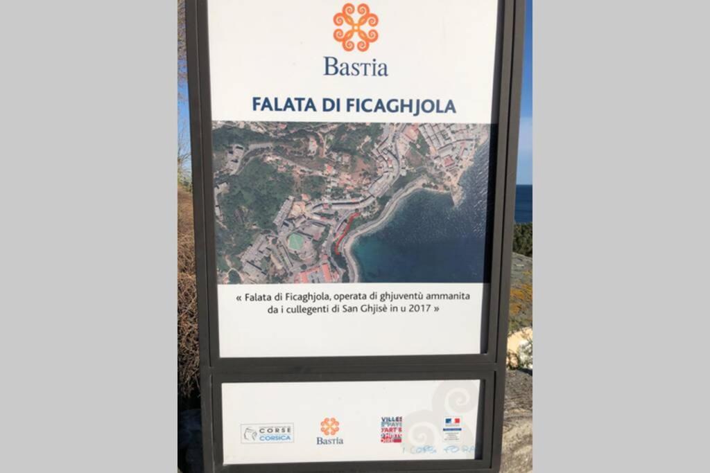 Appartement vue mer et îles italiennes Bastia  Extérieur photo