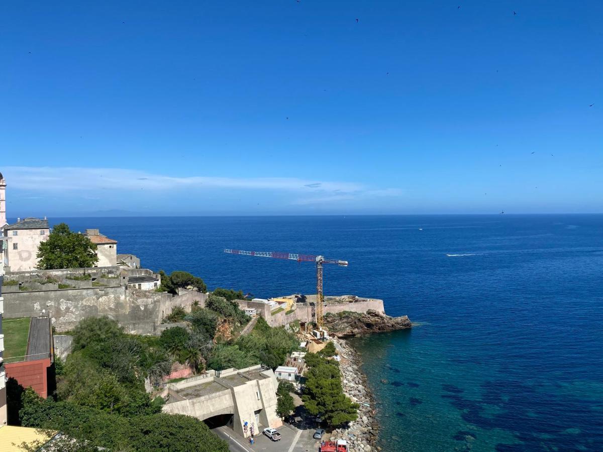 Appartement vue mer et îles italiennes Bastia  Extérieur photo